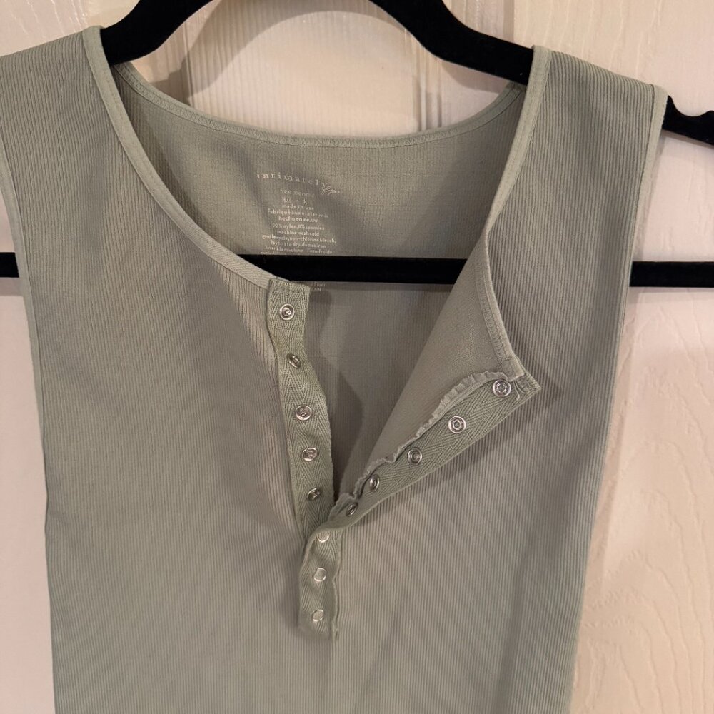 Free People Intimately Ribbed Button-Up Tank Top - Picture 5 of 7